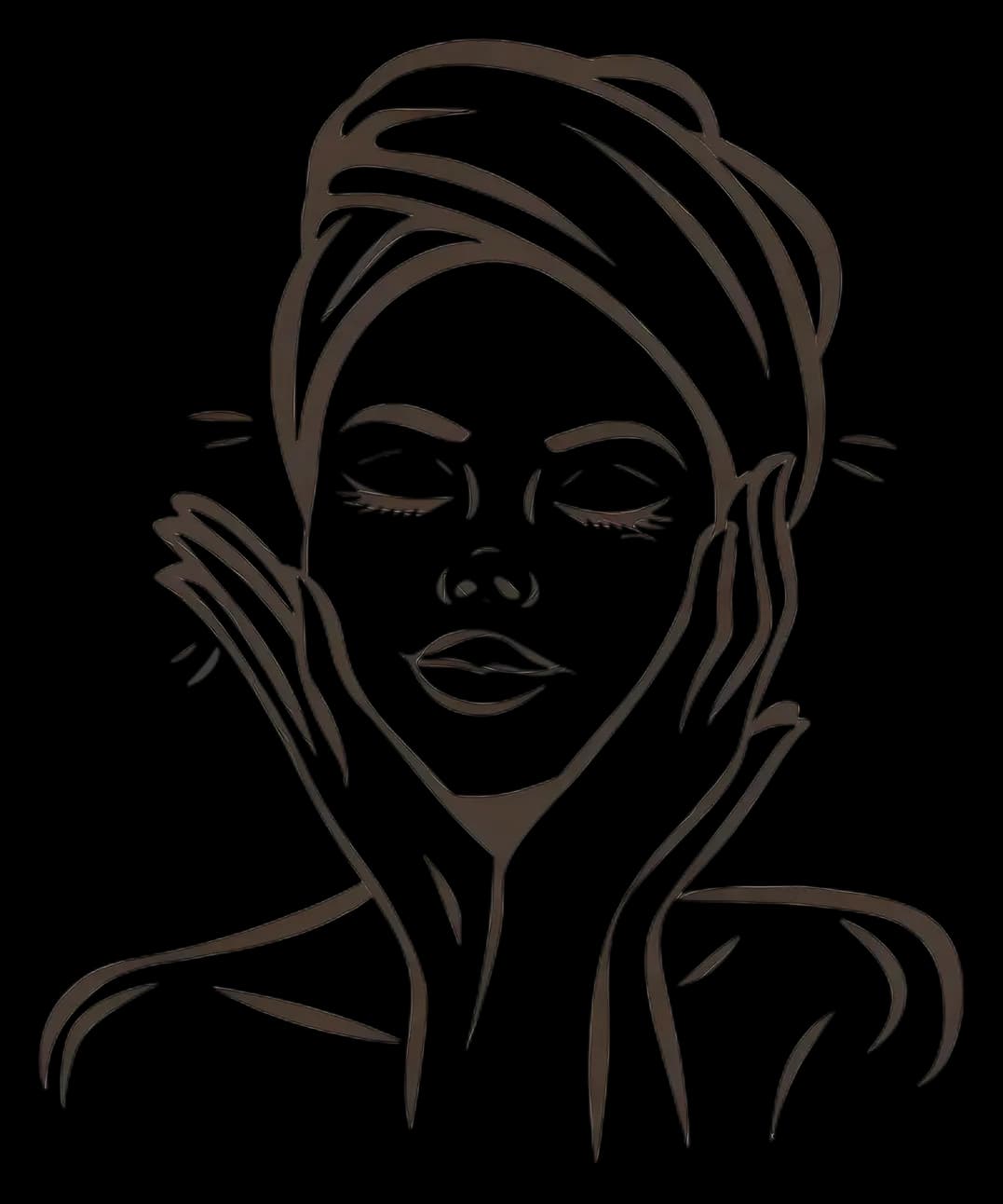 Illustration of a woman enjoying a facial treatment